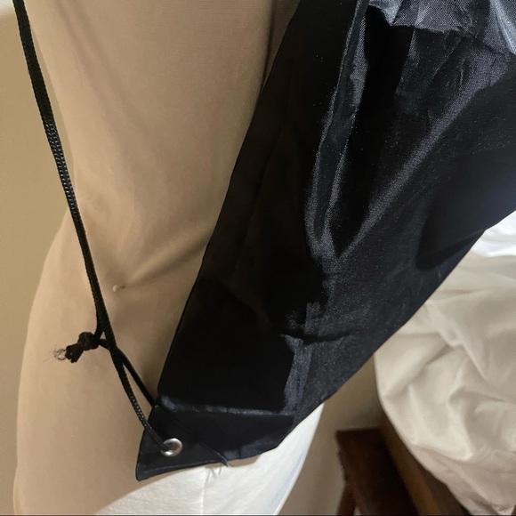 Brand new black drawstring backpack bag nylon - Picture 3 of 7